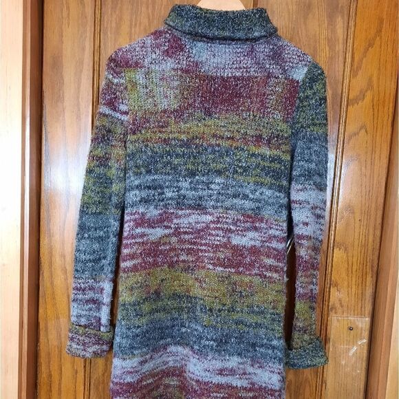 Kensie Sweater Coat Long Striped - Picture 10 of 14